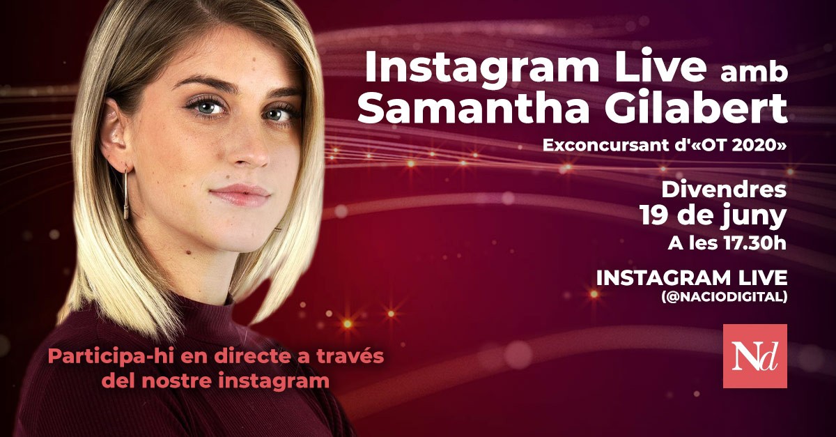 Instagram Live amb Samantha Gilabert