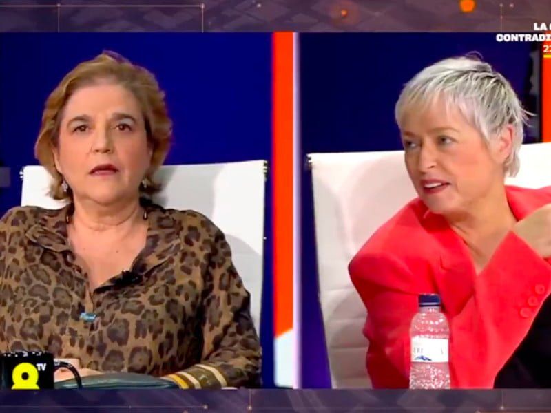 Batussa monumental entre Pilar Rahola i Anna Grau a 8tv: 