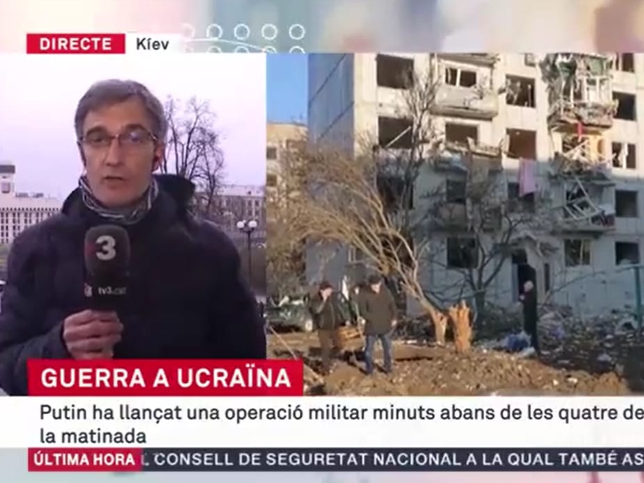 Les cadenes aixequen la seva la programació per la invasió d'Ucraïna 