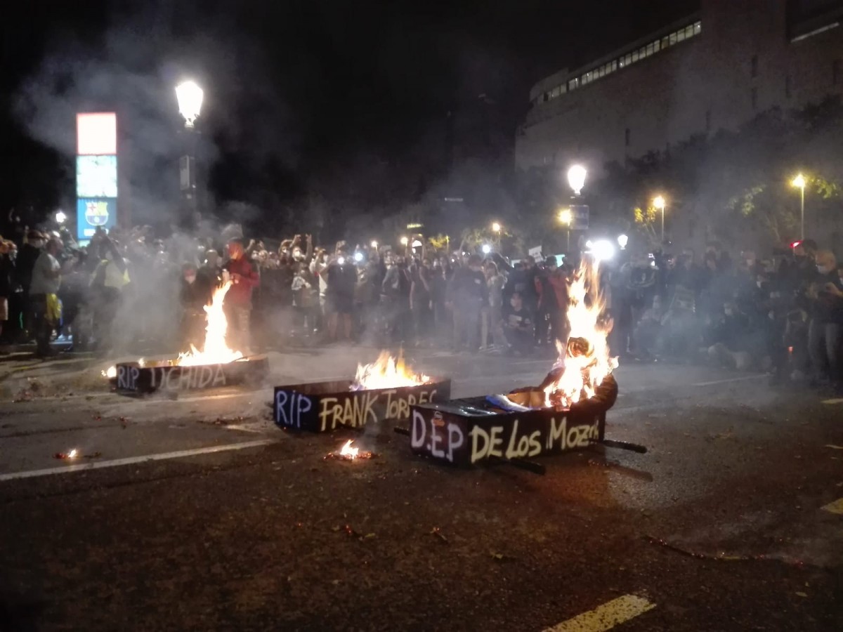 Més d'un miler de treballadors es manifesten aquesta nit a Barcelona - Andreu Merino