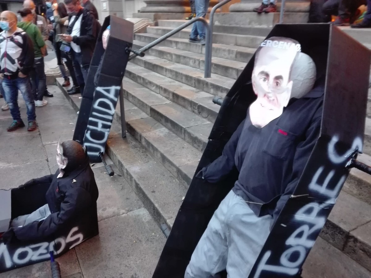 La protesta dels treballadors de Nissan aquest dimarts - Andreu Merino