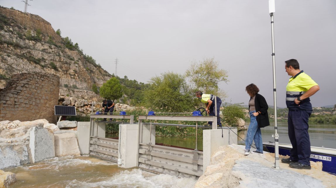 Entra en funcionament la rampa de peixos de l'Assut de Xerta i Tivenys