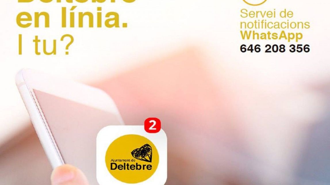 L'Ajuntament de Deltebre estrena un servei de notificacions via Whatsapp