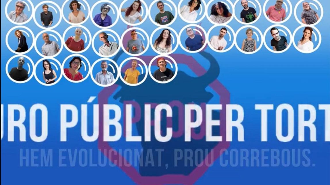 ​Finalitza la campanya «al segle XXI la tortura no és cultura» amb la participació de 90 cares visibles