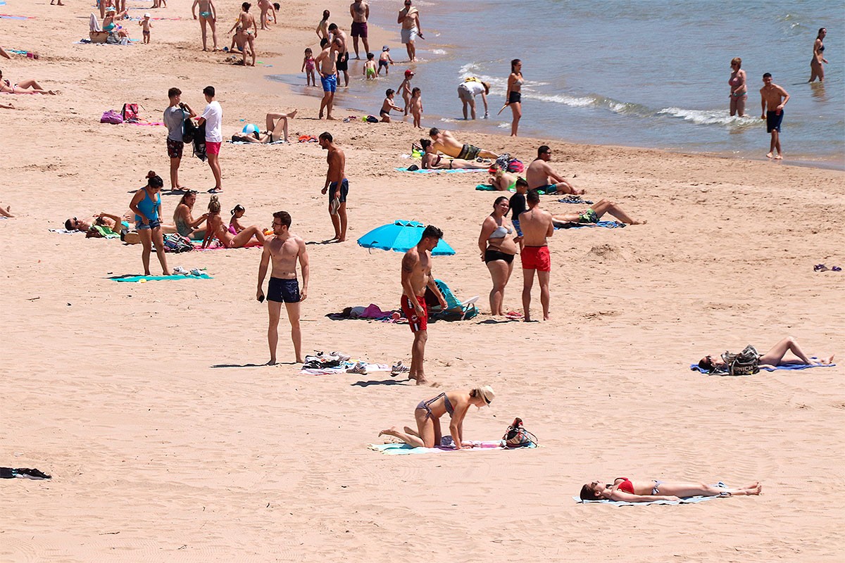 Una platja de Tarragona, aquest dimarts - ACN