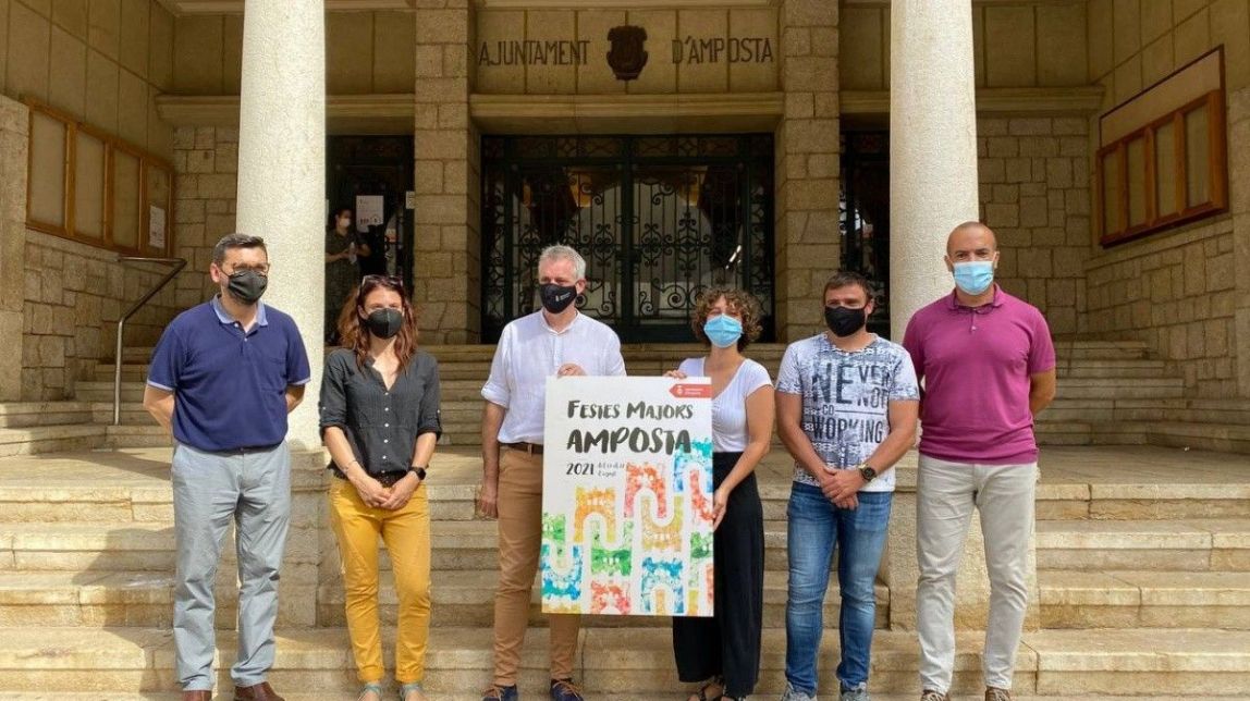 Dàmaris Gelabert, Pepet i Marieta i Montse Castellà, a les Festes Majors d'Amposta