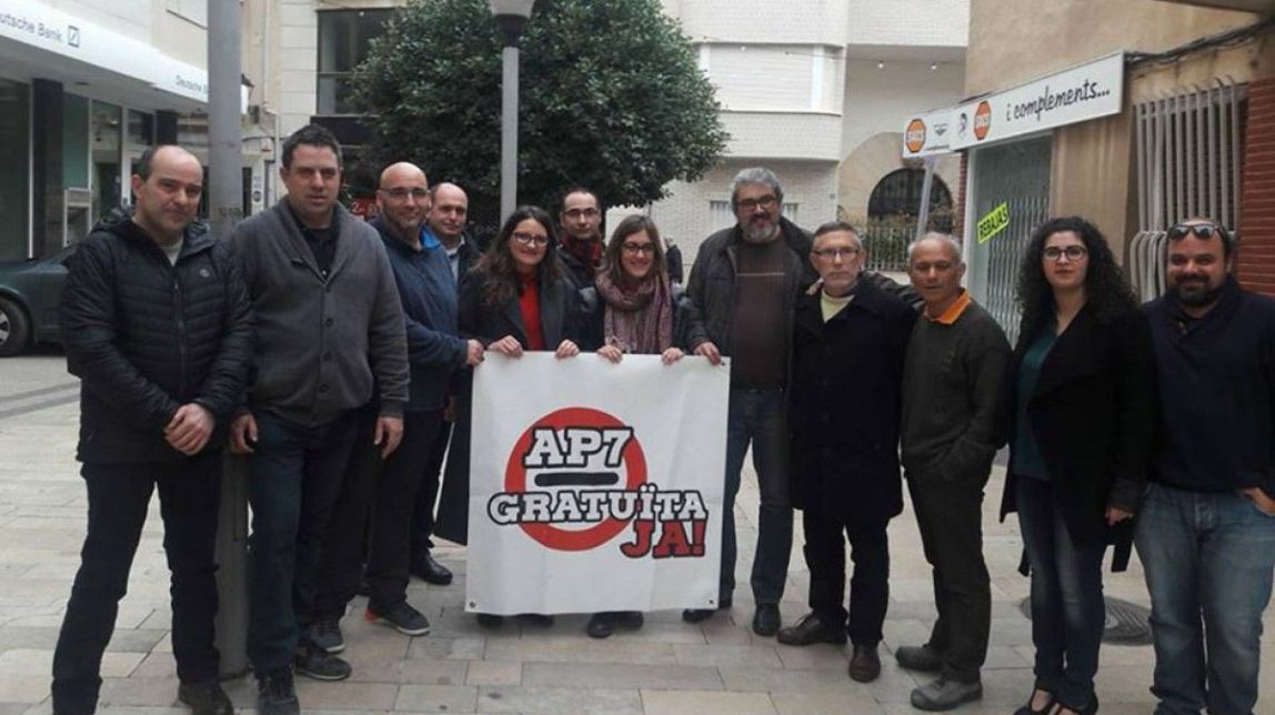 Els veïns ebrencs que reclamen la gratuïtat de l'AP-7 portaran la seua reivindicació a les Corts Valencianes