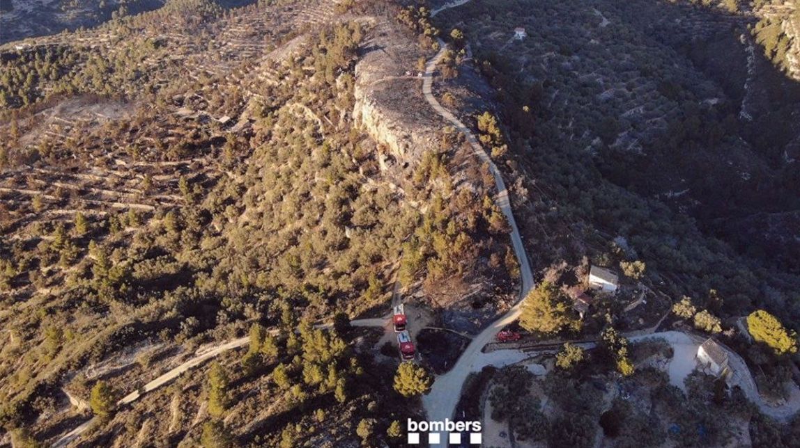 La policia local de Tortosa deté un home per causar dos incendis paral·lels al del Coll de l'Alba