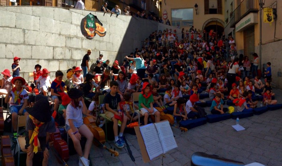 Imatge de la festa de final de curs dels Superfilharmònics. - EMMB