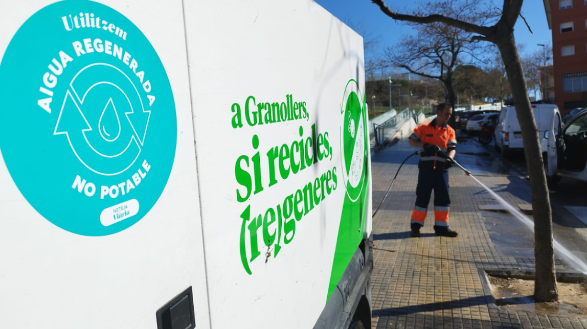 Granollers amplia fins als 12 km la xarxa d’aigua regenerada