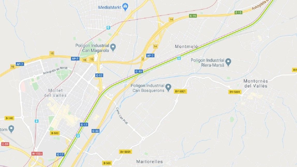 Una dona morta i un ferit en ser atropellats pel tren a Mollet del Vallès