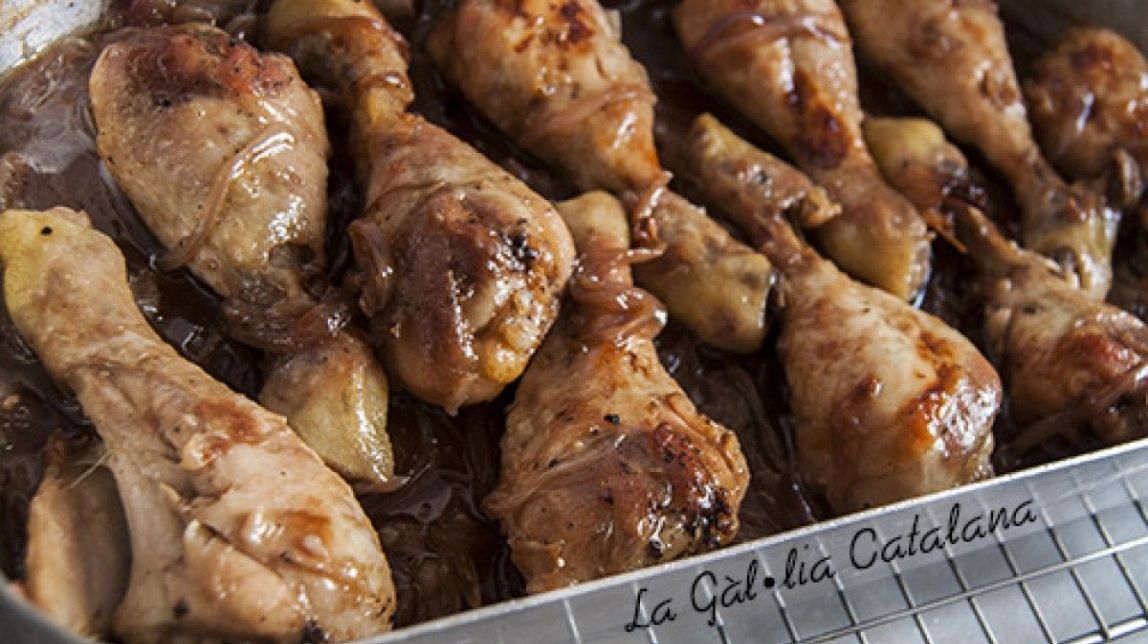 Cuixes de pollastre amb salsa de soja
