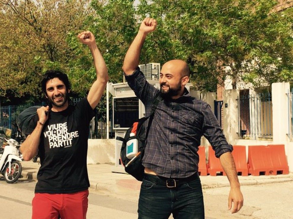 Alliberen quatre dels cinc membres de la Brigada Idomeni que havien estat detinguts