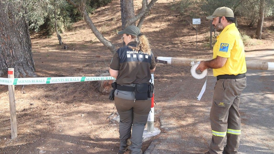 Tancats sis massissos per risc extrem d'incendi forestal