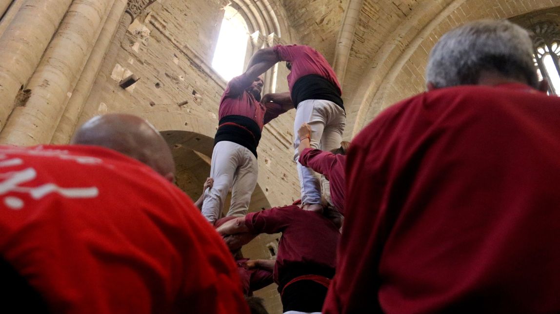 Castellers a la Seu Vella de Lleida - ACN