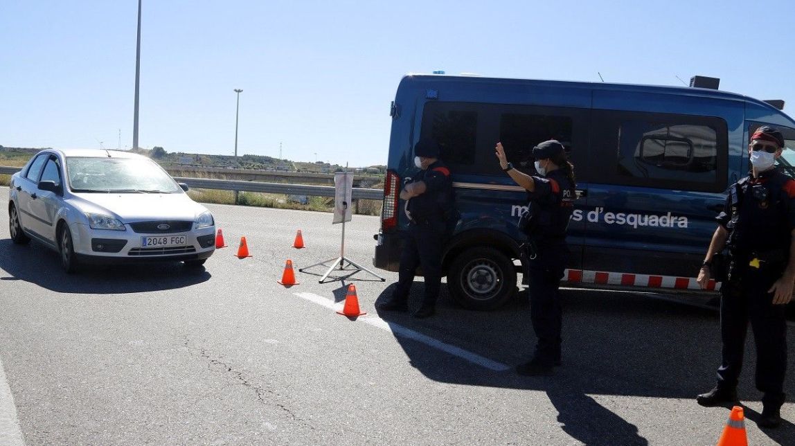 Control dels Mossos al perímetre del Segrià - ACN
