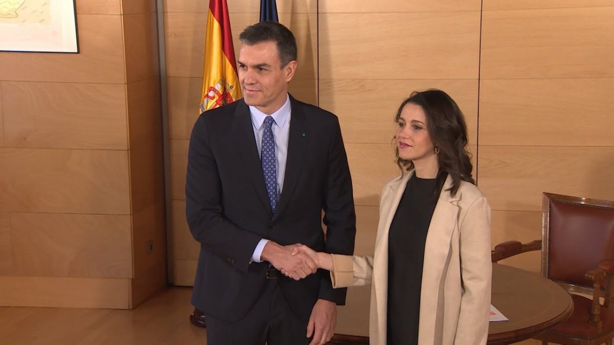 Pedro Sánchez i Inés Arrimadas, en una imatge d'arxiu. - Europa Press