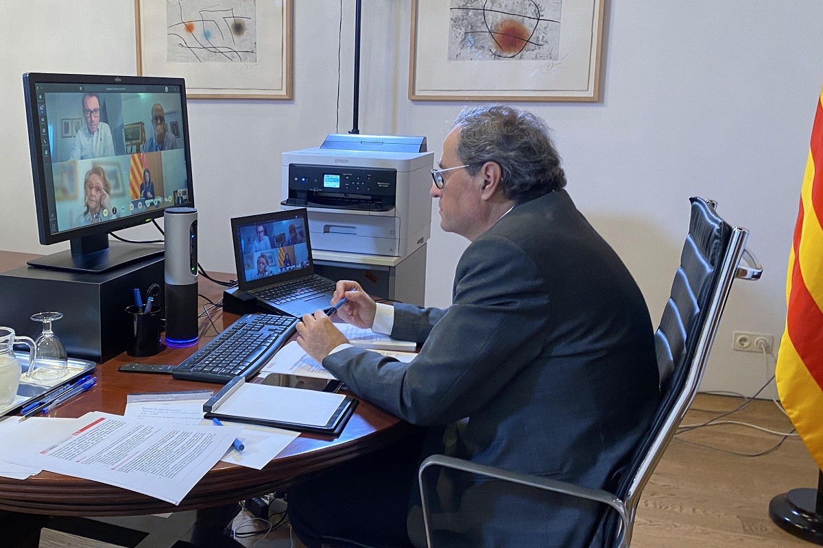 Torra exigeix a Asens que es disculpi per titllar-lo d'«identitari» i «sectari»