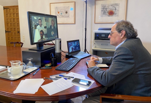 Torra es compromet a presentar en una setmana un pla per la «reactivació econòmica i la protecció social»