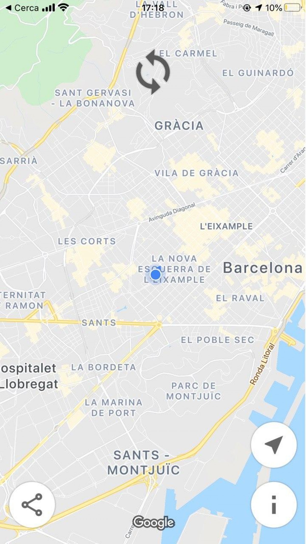 Captura de l'aplicació Crowdless - ND