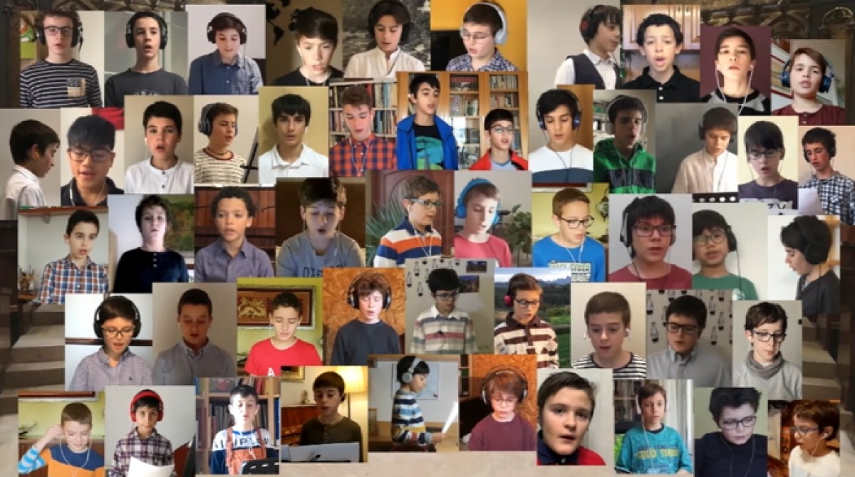 VÃDEO L'Escolania canta des del confinament en la festa de la Mare de Déu de Montserrat