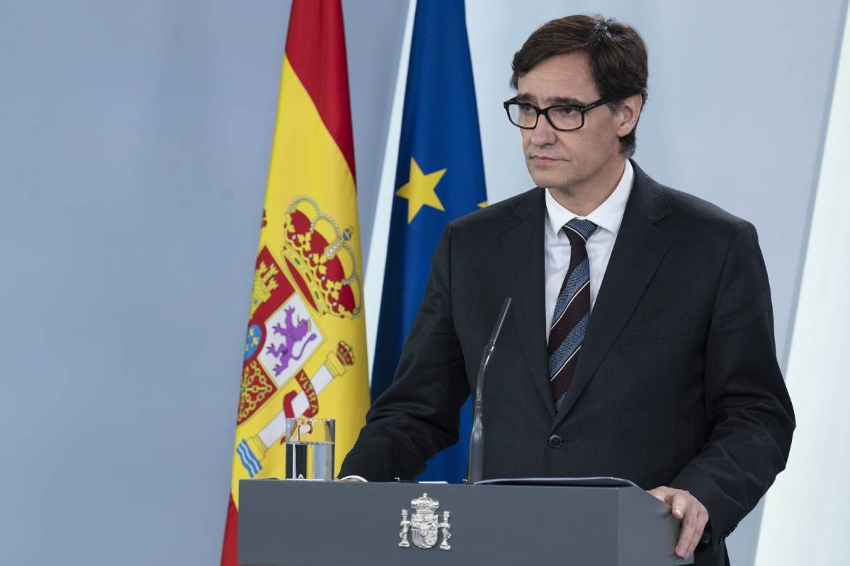 El ministre de Sanitat, Salvador Illa, en roda de premsa. - ACN
