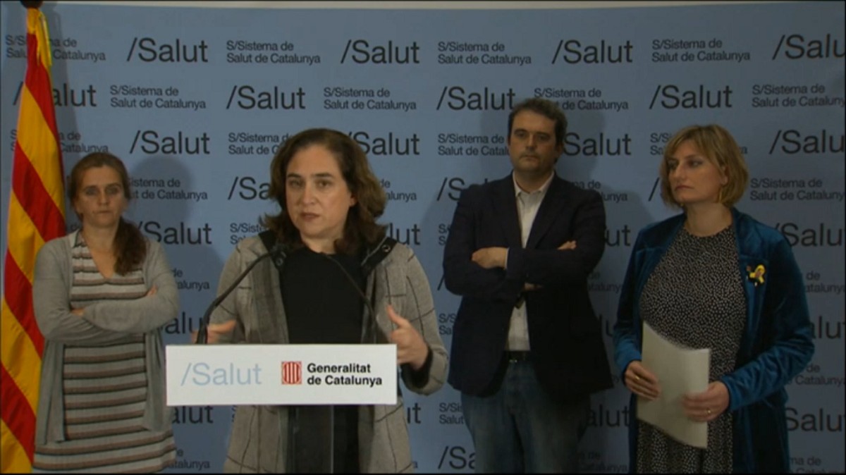 Colau i Vergés en roda de premsa - ND