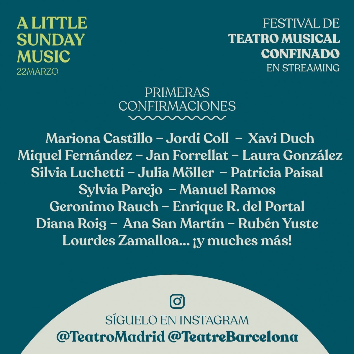 «A little Sunday music»: el festival per Instagram de 25 artistes de teatre musical