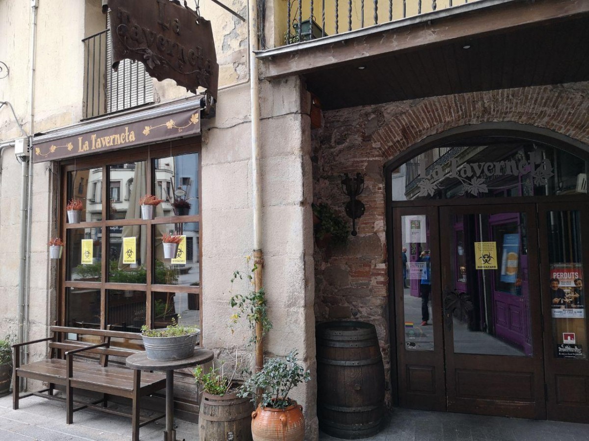 Imatge d'un bar tancat aquest matí  - Arnau Urgell