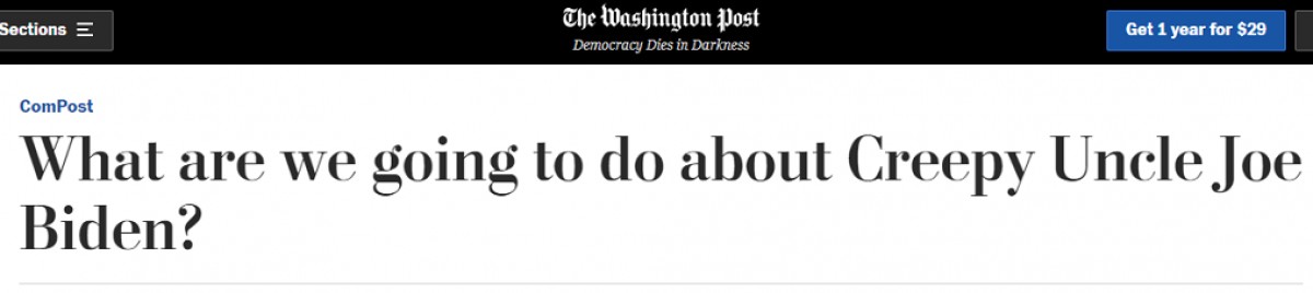 Un article del «Washingston Post» on es critica les escenes protagonitzades per Joe Biden - ND