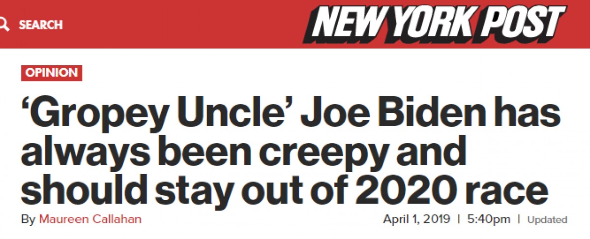 Un titular del NY Post, criticant les actuacions de Biden - ND