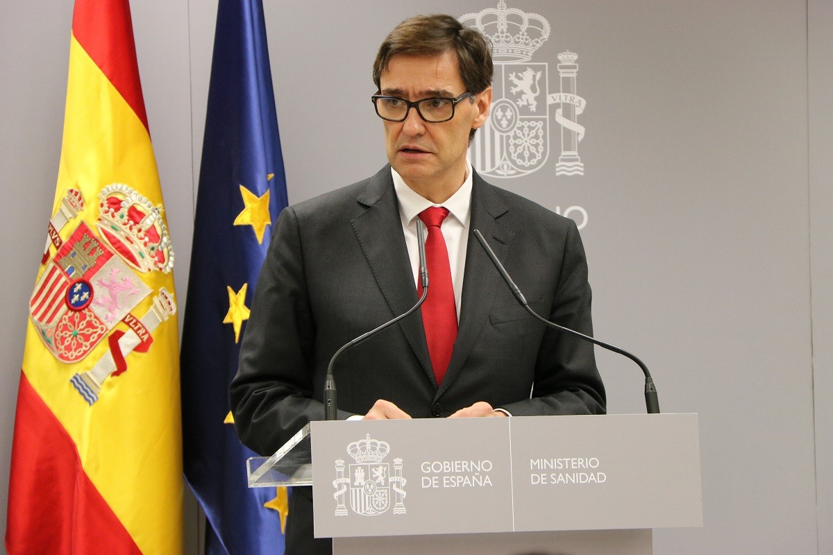 El ministre de Sanitat, Salvador Illa, aquest dijous - ACN