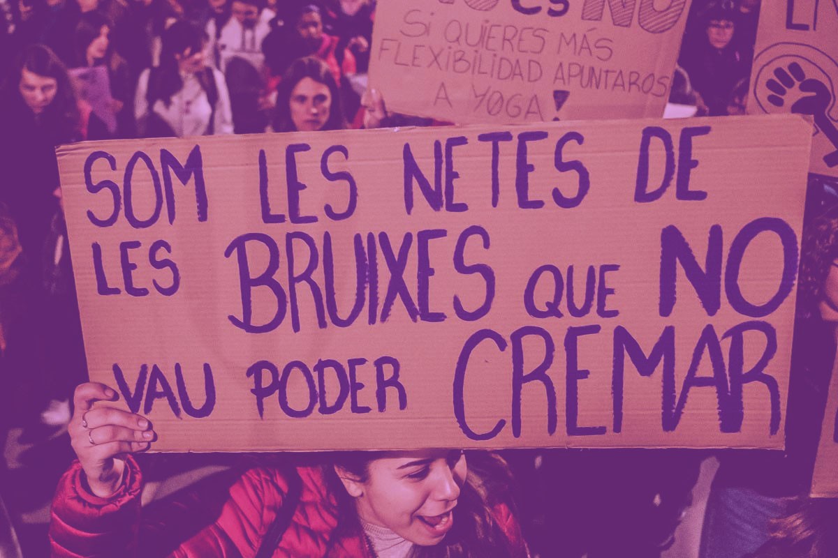 Manifestació del 8-M a Vic, l'any passat. - Adrià Costa