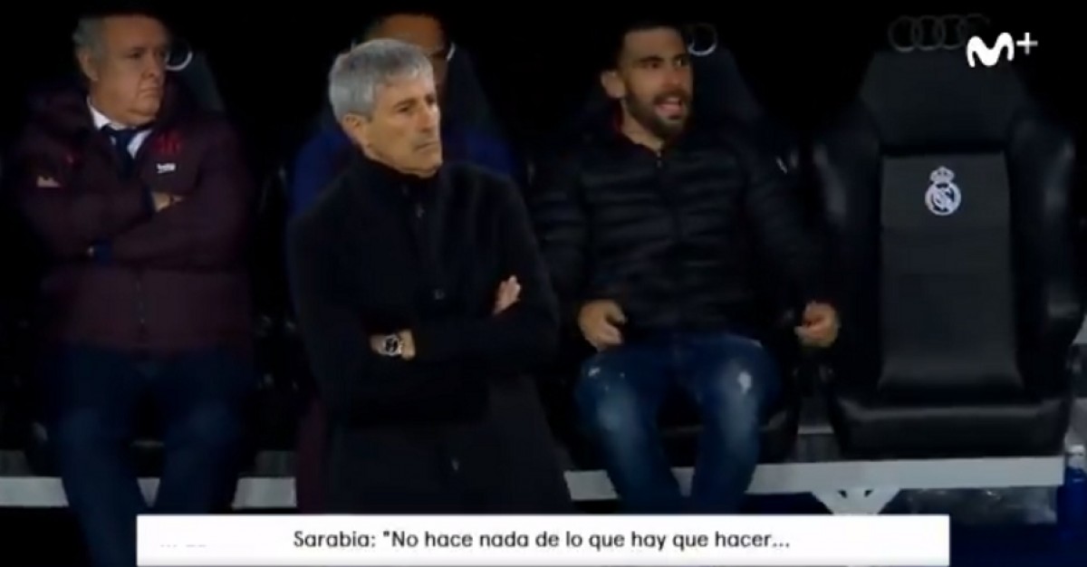 VÃDEO La intensitat de l'ajudant de Setién al Clàssic amb jugadors del Barça: «No fa el que ha de fer!»
