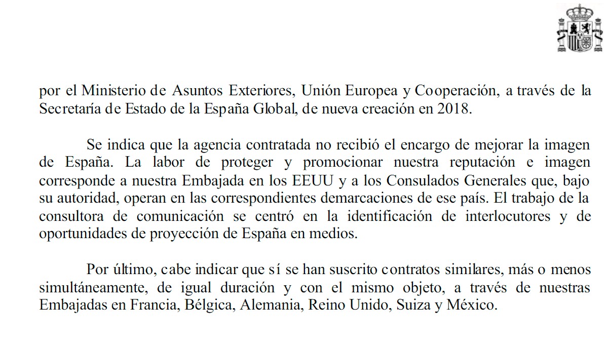 L'Estat va contractar consultores a set països per millorar la seva imatge el mes de la sentència de l'1-O