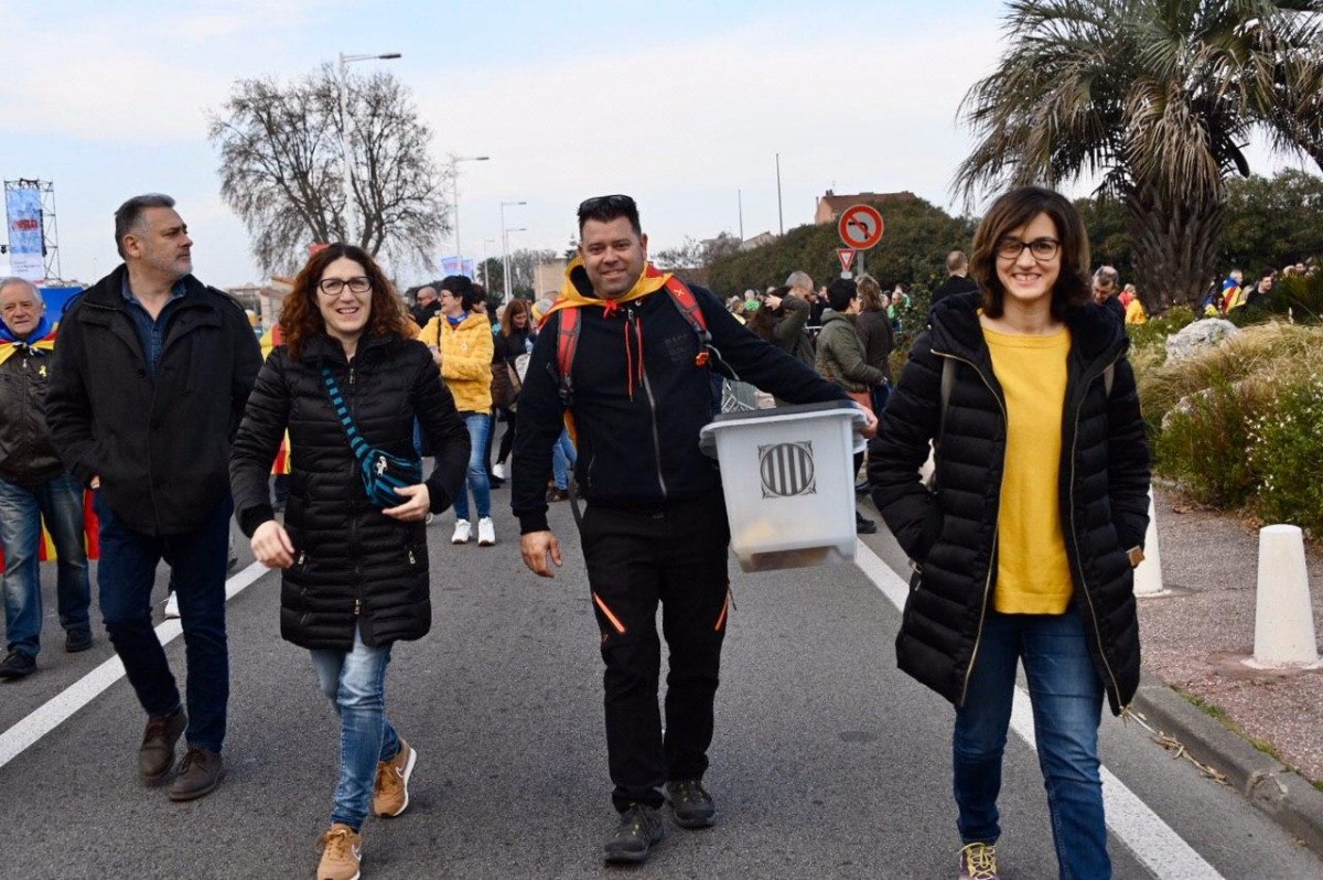 Independentistes a l'acte de Perpinyà d'aquest dissabte - Josep M Montaner