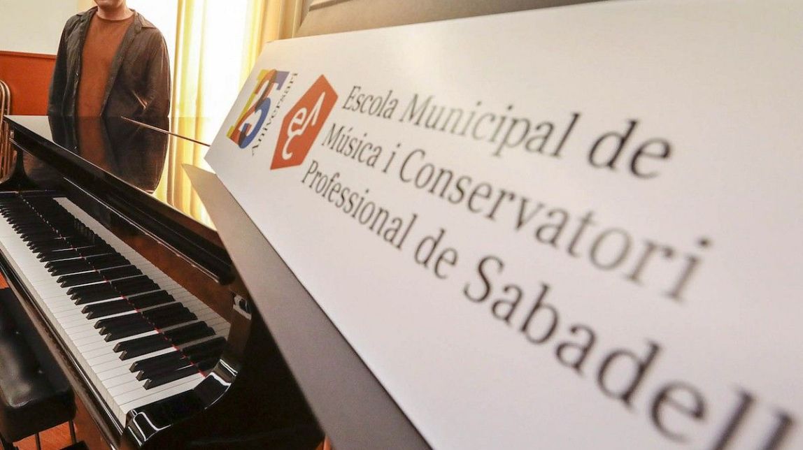 Joan Berlanga, en la presentació de l'aniversari de l'Escola de Música
                                                                             |
                                Juanma Peláez / Ajuntament de Sabadell - |
                                Juanma Peláez / Ajuntament de Sabade