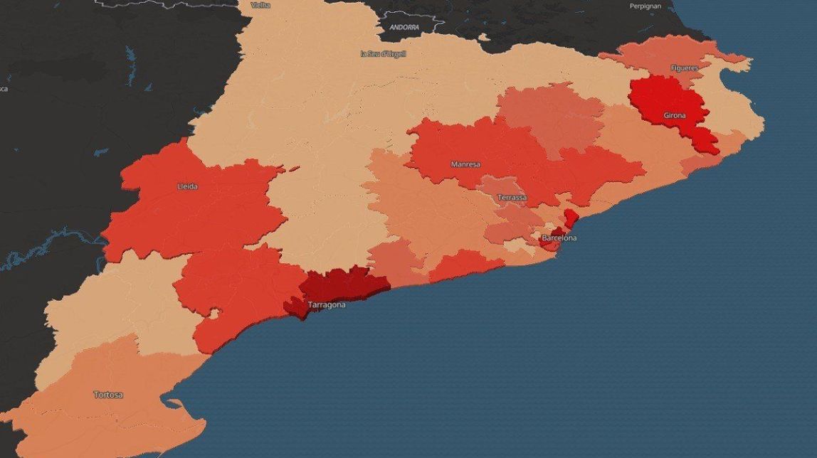 MAPA Tots els delictes a Catalunya des del 2011, distribuïts pel territori