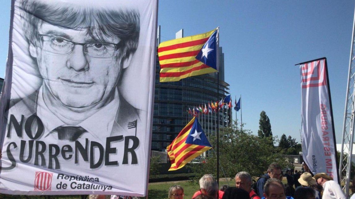 VÍDEO L'avís de Puigdemont al nou president de l'Eurocambra