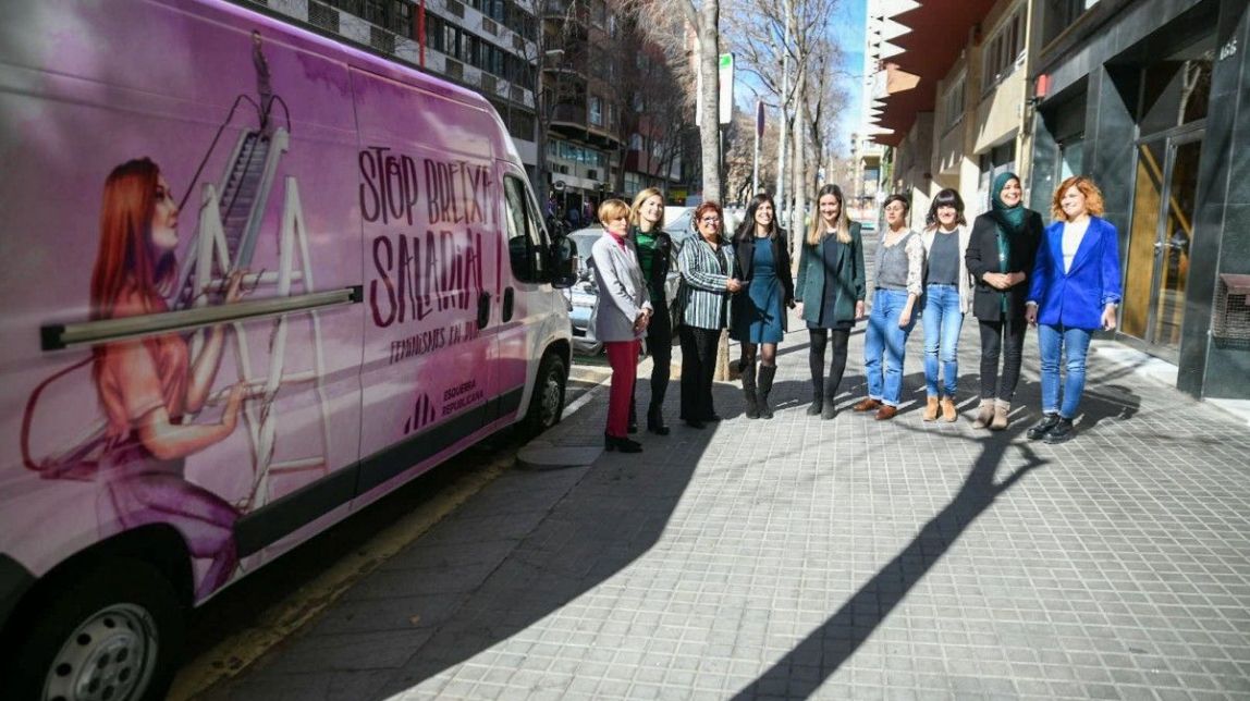 ERC posa en marxa una «ruta lila» per denunciar la bretxa salarial