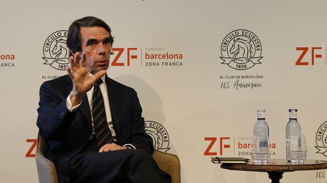 Aznar adverteix des de Barcelona del «cantonalisme» que prolifera a Espanya