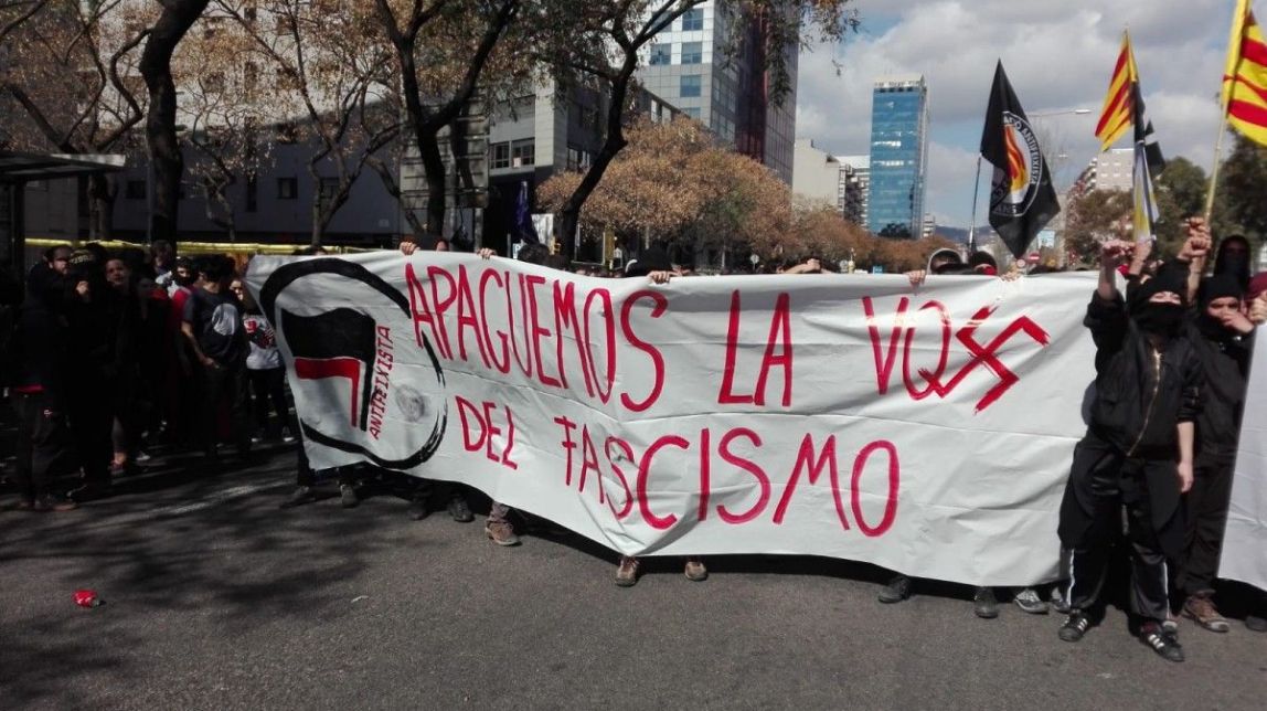 Queden en llibertat sis dels detinguts per manifestar-se contra Vox a Barcelona