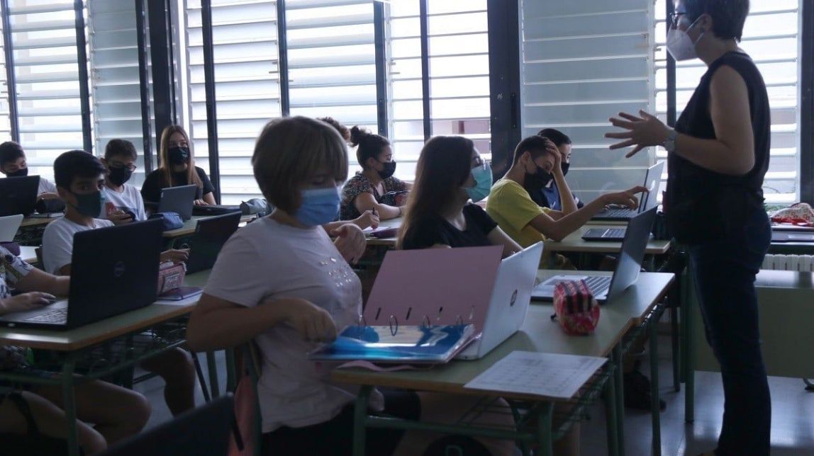 Les mascaretes a les escoles poden retirar-se abans d'acabar el segon trimestre