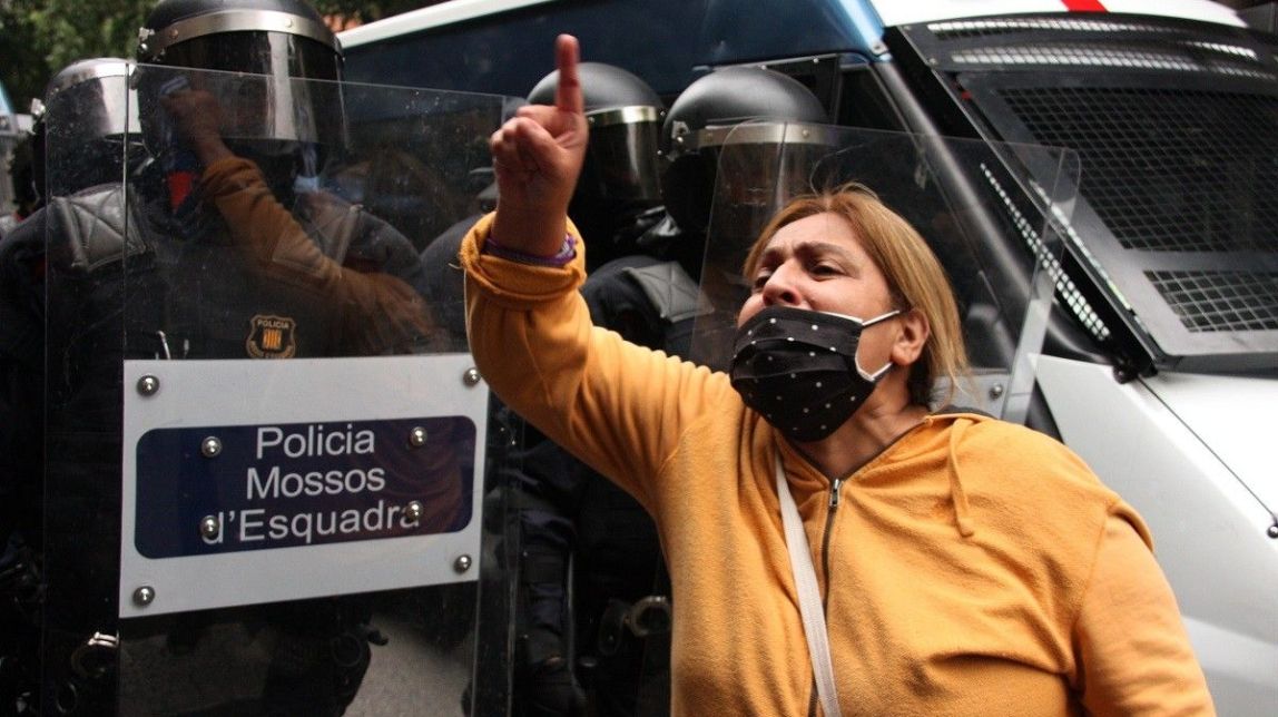 Els Mossos detenen quatre persones per un desnonament a Barcelona al maig de 2021