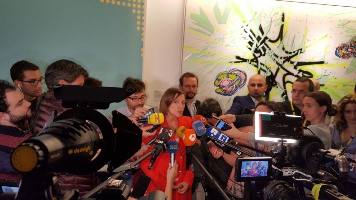 Forcadell fa una crida a la UE: «A Catalunya s'estan vulnerant drets fonamentals»