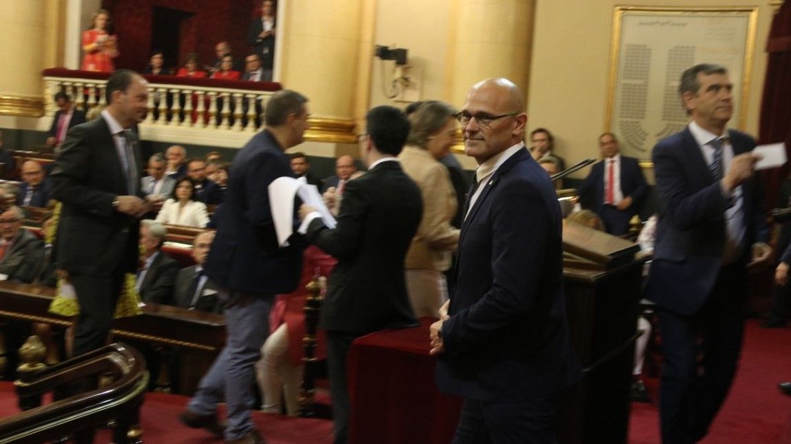 VÍDEO Romeva promet com a pres polític i «fins a la proclamació de la República»