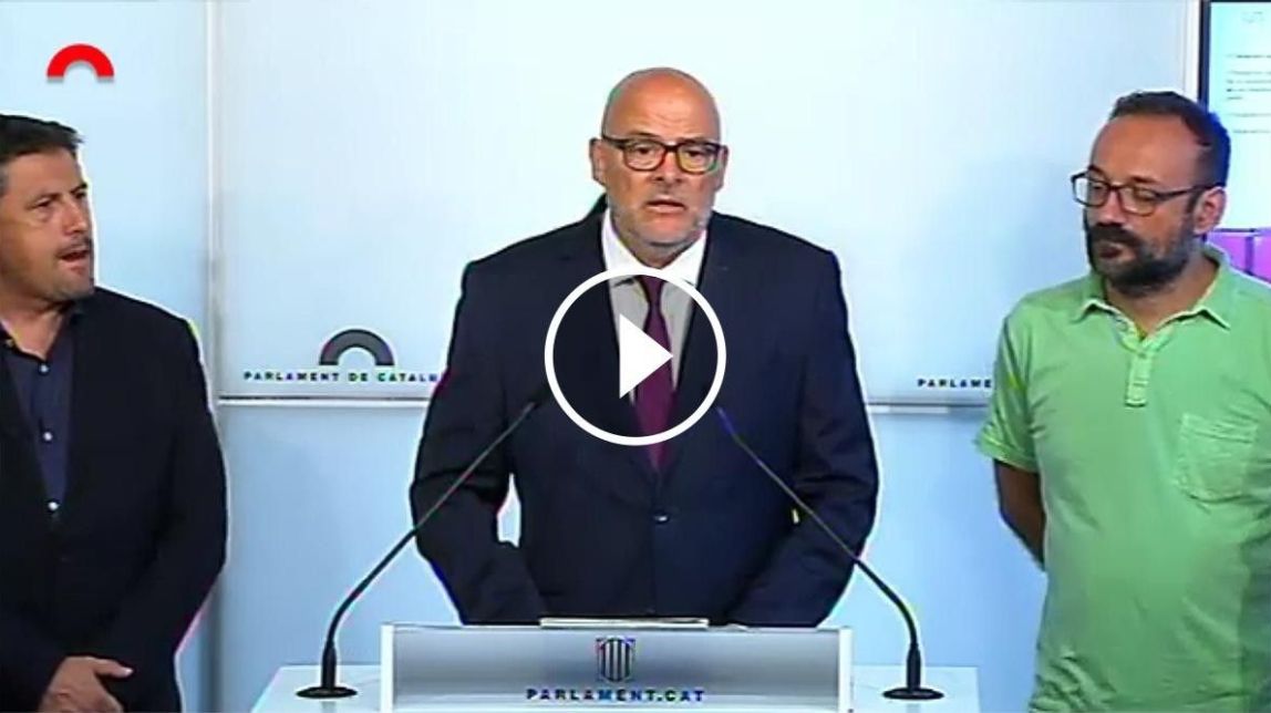VÍDEO EN DIRECTE Junts pel Sí i la CUP presenten la llei de transitorietat 