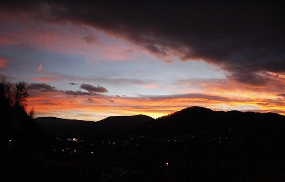 Una espectacular posta de sol per rebre els Reis