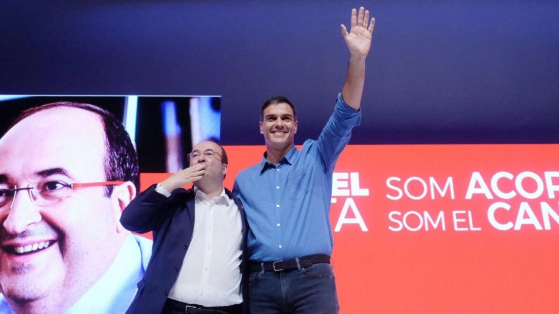 Miquel Iceta i Pedro Sánchez, aquest dissabte a Barcelona
                                                                             |
                                Flickr PSOE - |
                                Flickr PSOE