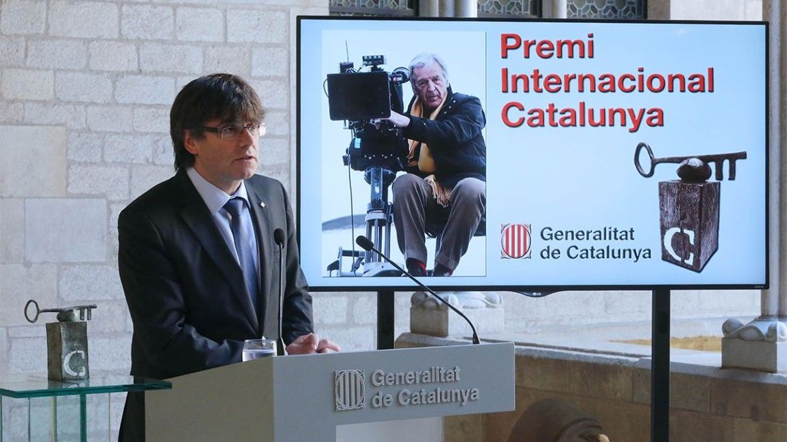 El cineasta Costa-Gavras, guardonat amb el Premi Internacional Catalunya